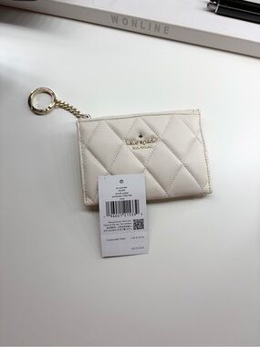 Kate Spade Carey Quilted Key Ring Card Holder